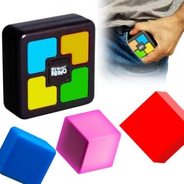 Imagem de Jogo da Memória eletronico brinquedo recreativo para treinar a memoria memory brinq PB514 portatil cabe no bolso jogos infantil presente menino menina criança 5 anos