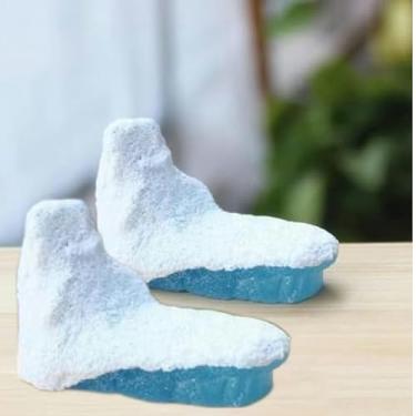 Imagem de 2Pcs Blue-White Iceberg Model Realistic Arctic Miniature Iceberg 3D Model Polar Bear Christmas Decorations Cake Decoration Craft Home Decoration Cake and Cupcake Toppers Icing and Decorations