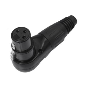 Imagem de Generic Adaptador xlr de 3 pinos, conector xlr, plugue de áudio ajustável, cabos de instrumento diy, adaptador de linha de microfone, plugue de conector de, Fêmea