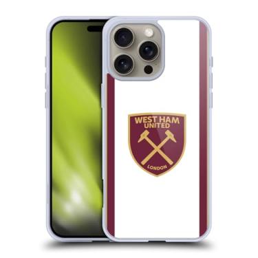 Imagem de Head Case Designs Capa de gel macio oficialmente licenciada pelo West Ham United FC Third 2024/25 Crest Kit compatível com Apple iPhone 16 Pro Max