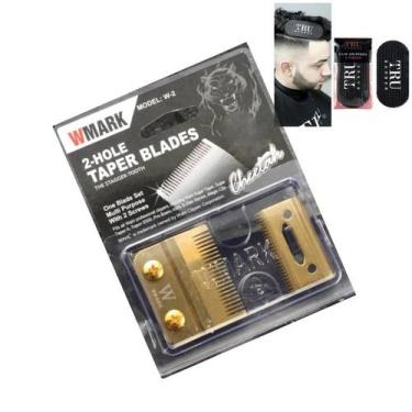 Imagem de Lâminas Fade Dourada Para Maquina De Cortar Cabelo Wmark Kemei Cordles