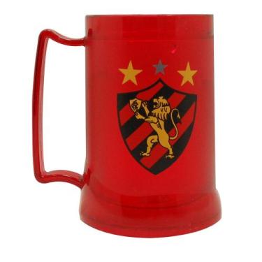 Imagem de Caneca De Gel Vermelha Sport Club Recife Leão Da Ilha - coisaria