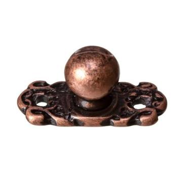 Imagem de Puxador Mini Bolinha 4 Peças Metal Decoração Caixas Bandejas Mdf - Met