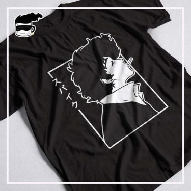 Imagem de Camiseta Cowboy Bebop Spike Spiegel Unissex - Kamisetas Otaku, Preto, 