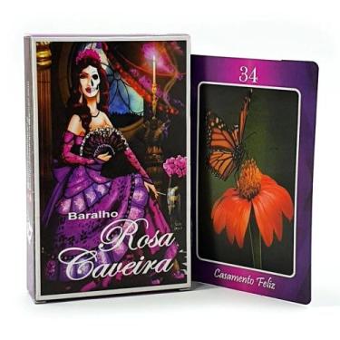 Imagem de Baralho Tarô Rosa Caveira 36 Cartas com Manual Explicativo - Flash