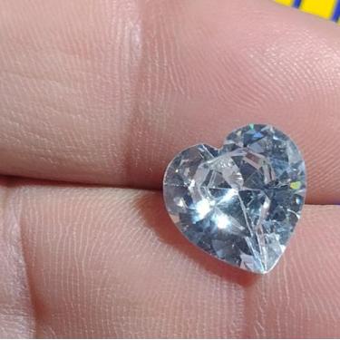 Imagem de Pedra Zircônia Coração 15 mm Peso 3.80 Gramas