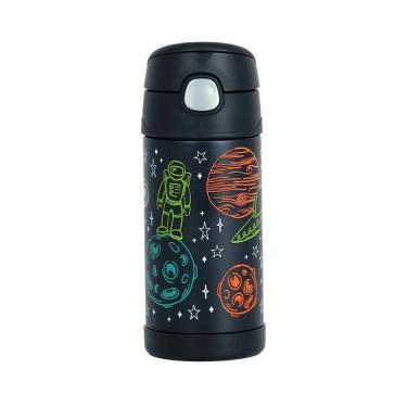 Imagem de Garrafinha Térmica Funtainer 355ml Espaço Preto Thermos