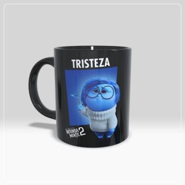 Imagem de Caneca  Tristeza  Divertida mente 2 - Preta - Jlssublimação