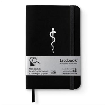 Imagem de Caderneta Pautada taccbook símbolo da medicina 9x14 Flex