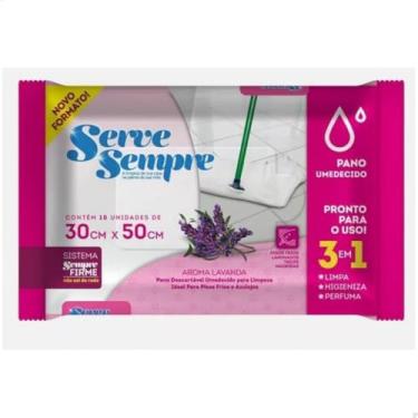 Imagem de Pano Umedecido de Limpeza para Chão Rodo Mop Kit 2 Unidades