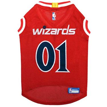 Imagem de Pets First Camiseta NBA WASHINGTON WIZARDS DOG, GG - Regata de basquete para animais de estimação