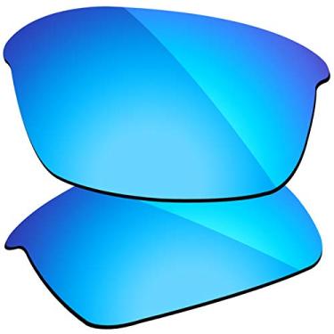 Imagem de Firtox Lentes polarizadas de substituição compatíveis com óculos de sol Oakley Flak Jacket - Ice Blue