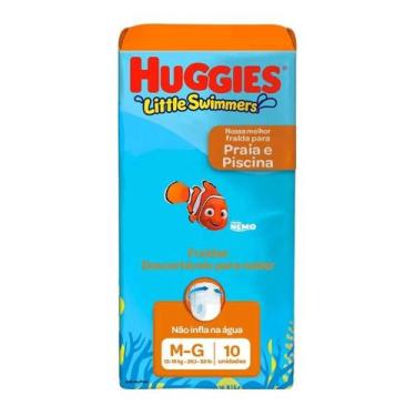 Imagem de Fralda Descartável Huggies Little Swimmers Praia e Piscina Tamanho M/G
