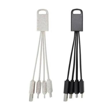 Imagem de Cabo Carregador Celular 3 Em 1 Usb-c Lightning Micro V8 - Importado, P
