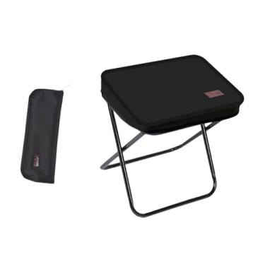 Imagem de Dynwave Dobrando as bancas de bolsa de camping de camping talhas de de de de pé de parto para camping para caminhada de jardim de esboço, S Metal