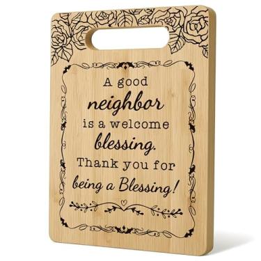 Imagem de Tábua de cortar presentes para vizinhos, melhores presentes para vizinhos, presentes para vizinhos de Natal, presentes para vizinhos, presentes para vizinhos, tábuas decorativas de bambu para cozinha