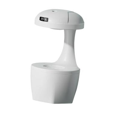 Imagem de Generic Umidificador anti -gravidade gotículas de gotículas de amante Presente Elegante Night Light, USB, 800ml portátil para amigos do escritório de viagens, Branco