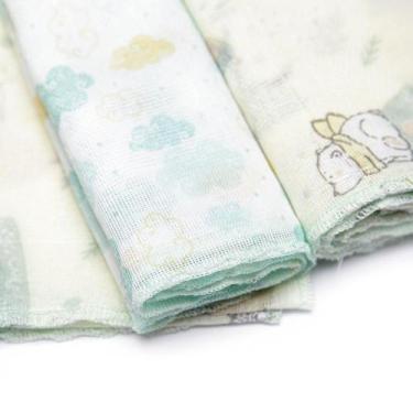 Imagem de Kit 3 Fraldas Babete Paninho De Boca Bebê Estampado Algodão - Papizinh
