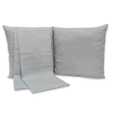 Imagem de Kit Cama Decoração Posta Super King Peseira Piquet 5 Peças - Rafaloro 