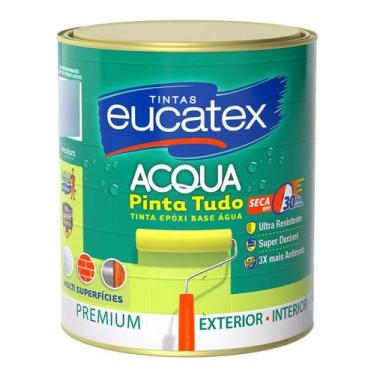 Imagem de Tinta Epóxi p/  Azulejo Madeira Parede Eucatex 900ml Branca