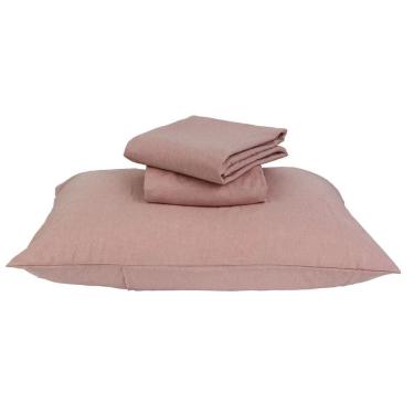 Imagem de Jogo de Cama Solteiro Microfibra Mesclado Rosa - A\CASA