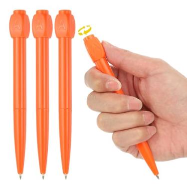 Imagem de PATIKIL 4 peças de canetas esferográficas engraçadas, caneta de escrita interessante de 0,5 mm, canetas de tinta gel preta, respostas fofas, perguntas, escolha a descompressão de rotação ABCD para