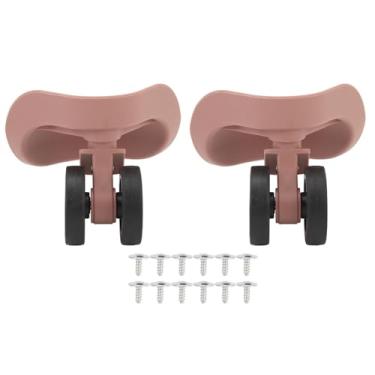 Imagem de Bagagem Roda Universal Profissional Silencioso Desgaste Mala Rodas Substituição para Bagagem Mala Material de Borracha ABS Premium e de Longa Duração para Armazém Loja Restaurante (Rosigt guld)