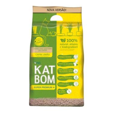 Imagem de Granulado Higiênico Kat Bom Capim Limão para Gatos 3kg