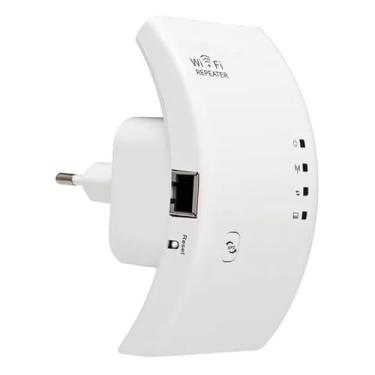 Imagem de Repetidor Wi-Fi, 300Mbps, 2.4GHz, com Porta Ethernet, Amplificador de Sinal Sem Fio, Branco