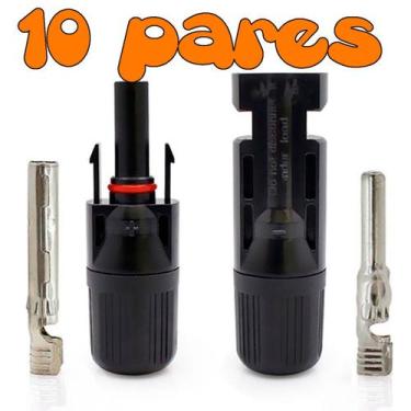 Imagem de Conector para Painel Solar Placa Fotovoltaico para Cabos de 4 até 6mm 
