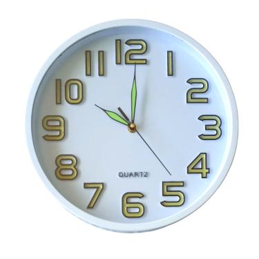 Imagem de Relógio De Parede 30,5x5cm - Brilha No Escuro Quartz.