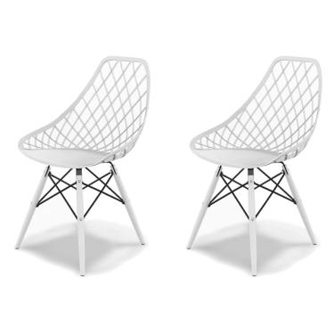Imagem de Conjunto com 2 Cadeiras Kaila dsw Branco