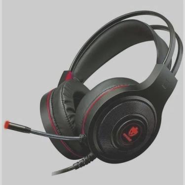 Imagem de Fone headset gamer EG301R/TEMIS vermelho C fio evolut