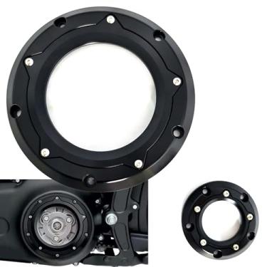 Imagem de Americruise Capa transparente para motocicletas Derby para Harley Big Twin Cam Touring Electra Glide Road King Dyna Softail Heritage Fatboy 1999-2013 (preto)