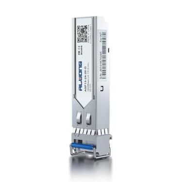 Imagem de Alwong Transceptor SFP 1000BASE-LX, módulo de fibra monomodo 1,25G SFP para LC, até 20 km, para Cisco GLC-LH-SMD, Ubiquiti UniFi UF-SM-1G, Mikrotik, Meraki, Netgear AGM732F, D-Link e mais, 1 pacote