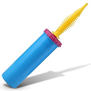 Imagem de KAWKALSH Bomba de balão manual, inflador bidirecional de dupla ação, soprador de ar manual para balões