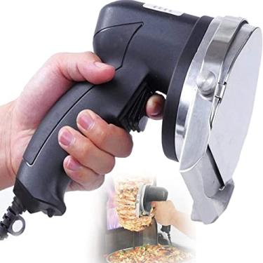 Imagem de Faca elétrica Shawarma Doner Kebab, faca giroscópica para carne fatiada, cortador de kebab de 80 W, máquina de cortar carne assada para churrasco, faca giroscópica para churrasco
