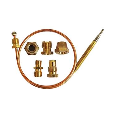 Imagem de Queimador de escudo de aquecedor de pátio fogão a gás 91.4 cm kit de substituição de lareira termopar universal adaptadores para fogos a gás/caldeiras 5 peças peças de substituição de aquecedores de