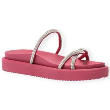 Imagem de Sandália Papete Tira Trançada Anacapri Feminino C3038000280002U Rosa-Feminino