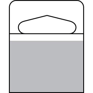 Imagem de 1-1/4" X 1-5/8" Slot Holed Adhesive Hang Tabs 1000/Pack