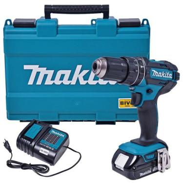 Imagem de Parafusadeira/Furadeira Imp. 1/2" Bat 18v DHP482SY C/Maleta - Makita