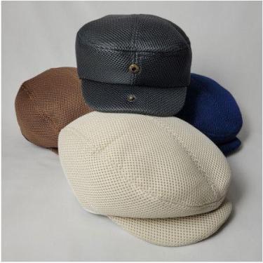 Imagem de Boné Boina Chapéu Masculina Italiana Pano Macio Com botão  Estilo Cele