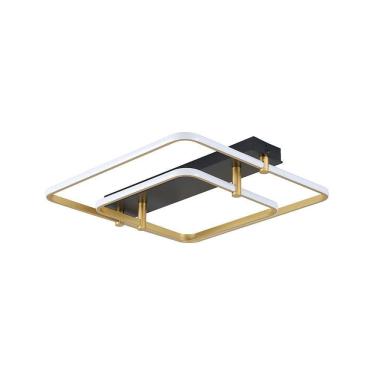 Imagem de Plafon Skylight Listo 3107q Led Bivolt Preto/dourado