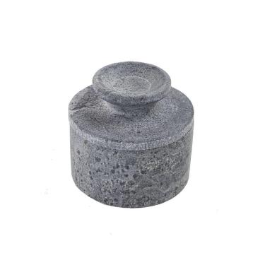 Imagem de Manteigueira Francesa Servir Decorar Pedra De Sabão 12cm