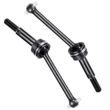 Imagem de WEFEINO 2PCS Steel Universal Front Rear Axle Shaft Steering CVD Upgrade Parts for Tamiya 1/10 TT02 RC Drift Car