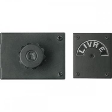 Imagem de Fechadura Trinco Wc Livre/Ocupado Preto Soprano 3009.0180.07, Preto