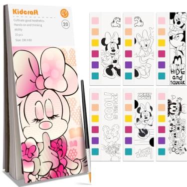 Imagem de Paint with Water Coloring Books for Kids, Pocket Mess Free Watercolor Painting Kit, Water Color Paint Set Arts and Crafts Gift for Girls Ages 4 5 6 7 8+, Travel Activity Toy - Cartoon