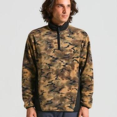 Imagem de Moletom Careca Volcom Error 92 Mock - DARK KHAKI-Masculino