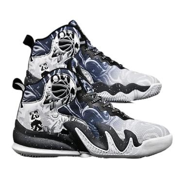 Imagem de Bolognifi Tênis de basquete unissex para corrida, competições, treinamento, tênis, calçados esportivos presente(Grey,44 BR)