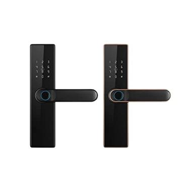 Imagem de WiFi Smartlife App Smart Lock, fechaduras biométricas de impressão digital, porta de bloqueio eletrônico digital com código de cartão (cor: 5572-01) (5050 (180))